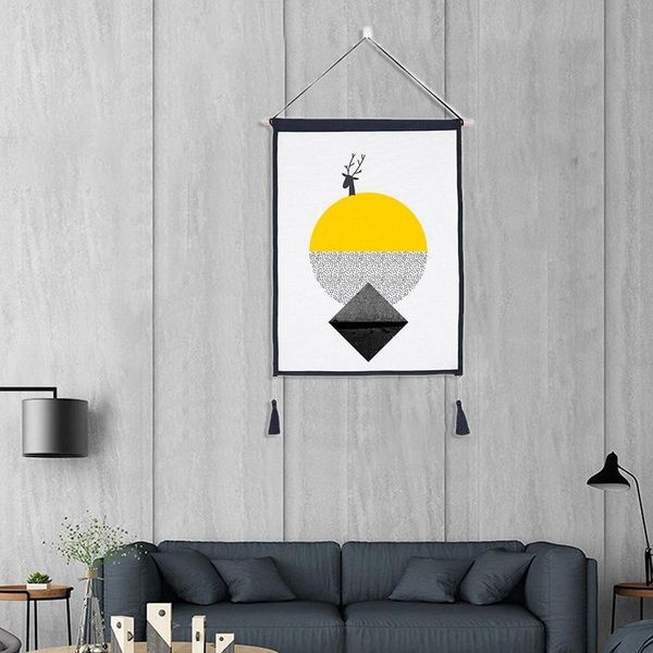 tapestries nordic macrame wall hanging tapestry geometric cotton linen art background cloth home decor 45x65cm
tapestries nordic macrame wall hanging tapestry geometric cotton linen art background cloth home decor 45x65cm