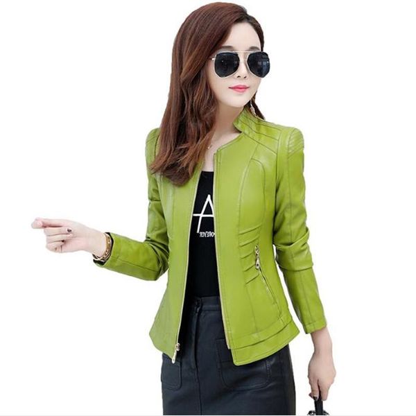 women's leather & faux fashion slim thin pu jacket 2021 autumn / winter short women clothing youth coat, Black
women's leather & faux fashion slim thin pu jacket 2021 autumn / winter short women clothing youth coat, Black