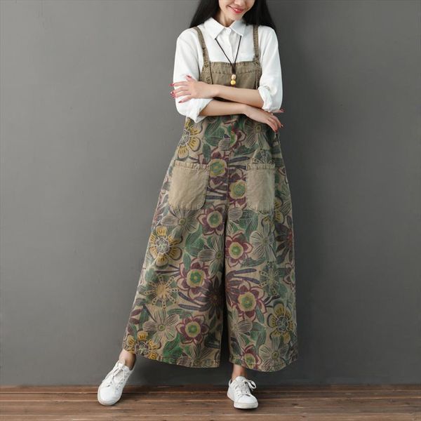 patchwork pockets floral denim womens romper jeans straight wide leg plus size rompers baggy vintage loose print long overalls, Black;white
patchwork pockets floral denim womens romper jeans straight wide leg plus size rompers baggy vintage loose print long overalls, Black;white