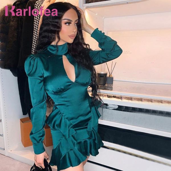 casual dresses karlofea lady elegant vintage mini dress fashion y2k women party autumn winter long sleeve ruffles vestidos clothes 2021, Black;gray
casual dresses karlofea lady elegant vintage mini dress fashion y2k women party autumn winter long sleeve ruffles vestidos clothes 2021, Black;gray