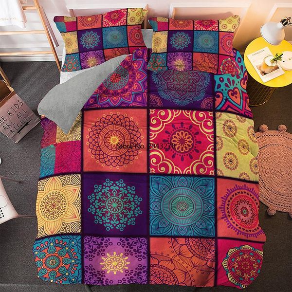 bedding sets colorful mandala boho set geometric printed king size soft bedclothes bohemian duvet cover with pillowcases
bedding sets colorful mandala boho set geometric printed king size soft bedclothes bohemian duvet cover with pillowcases