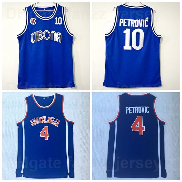 ncaa bc cibona college 10 4 drazen petrovic jersey jugoslavija university basketball team color blue shirt breathable for sport fans pure co, Black
ncaa bc cibona college 10 4 drazen petrovic jersey jugoslavija university basketball team color blue shirt breathable for sport fans pure co, Black
