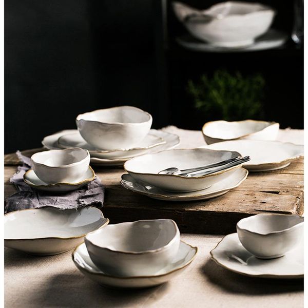 irregular white ceramic plates and dishes household rice bowl eco friendly salad dessert fruit tableware kitchen accessories dinnerware sets
irregular white ceramic plates and dishes household rice bowl eco friendly salad dessert fruit tableware kitchen accessories dinnerware sets