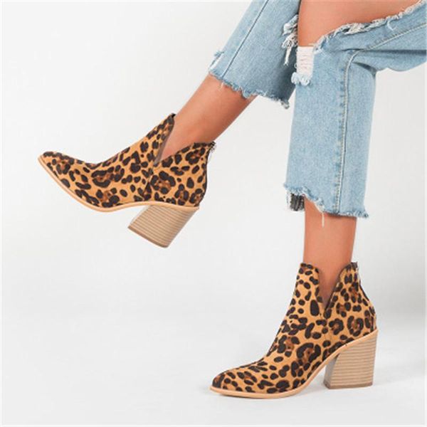 boots women leopard ankle boot autumn winter fashion wild non-slip pointed high heel side zipper woman large sizi 36-43, Black
boots women leopard ankle boot autumn winter fashion wild non-slip pointed high heel side zipper woman large sizi 36-43, Black