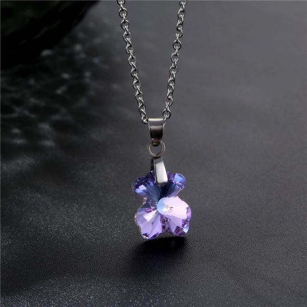 pendant necklaces trendy stainless steel chain choker necklace for women cute crystal bear with charms jewelry gift, Silver
pendant necklaces trendy stainless steel chain choker necklace for women cute crystal bear with charms jewelry gift, Silver