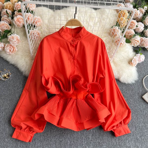 singreiny design ruffles blouse women korean puff sleeve o neck button solid spring casual fashion streetwear blouses 210419, White
singreiny design ruffles blouse women korean puff sleeve o neck button solid spring casual fashion streetwear blouses 210419, White