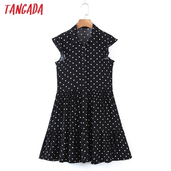 summer women dots print ruffles short sleeve ladies mini dress vestidos 8h79 210416, Black;gray
summer women dots print ruffles short sleeve ladies mini dress vestidos 8h79 210416, Black;gray