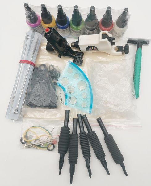 to france complete tattoo guns kits with 2pcs different types rotary machine gun and 7bottles 15ml ink pigment practice skin plastic cups ho 
to france complete tattoo guns kits with 2pcs different types rotary machine gun and 7bottles 15ml ink pigment practice skin plastic cups ho