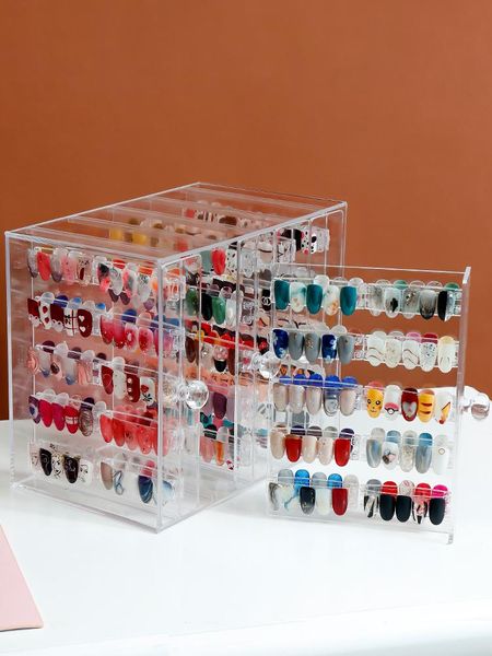 nail art kits 5 layers gel polish color display box pull style showcase fashion organizer shelf design showing to
nail art kits 5 layers gel polish color display box pull style showcase fashion organizer shelf design showing to