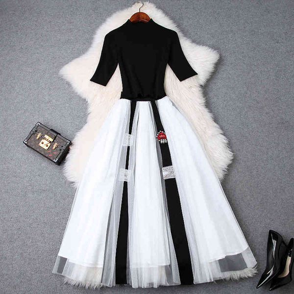 two piece dress women's diamonds beading mesh tutu skirt suit black sheath knit pullovers color block two piece set dd1d, White
two piece dress women's diamonds beading mesh tutu skirt suit black sheath knit pullovers color block two piece set dd1d, White