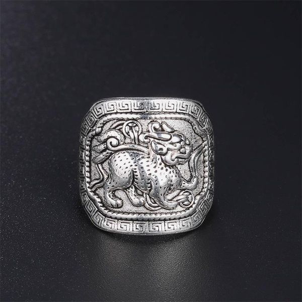 cluster rings vintage domineering china qi lin men ring mythical animal auspicious beast good lucky jewelry 925 silver unisex, Golden;silver
cluster rings vintage domineering china qi lin men ring mythical animal auspicious beast good lucky jewelry 925 silver unisex, Golden;silver