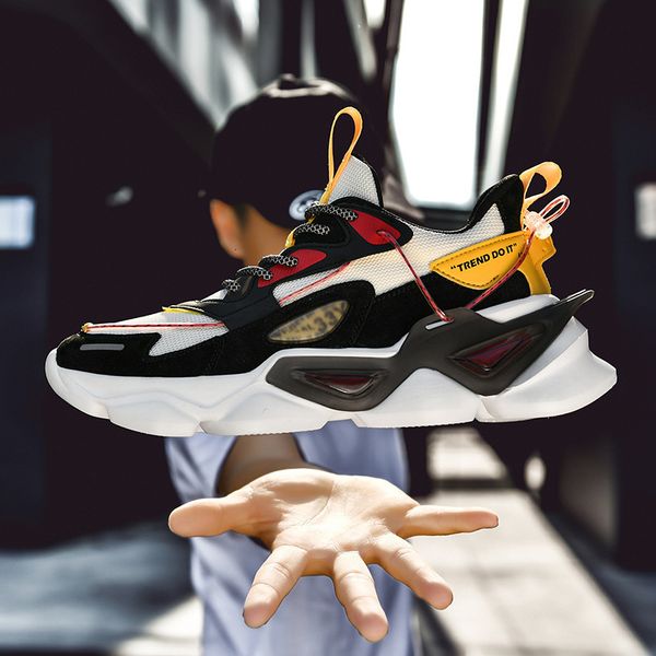 2021 spring men's fashion daddy casual thick soled shock absorbing men sneakers soft elevated sho, Black
2021 spring men's fashion daddy casual thick soled shock absorbing men sneakers soft elevated sho, Black