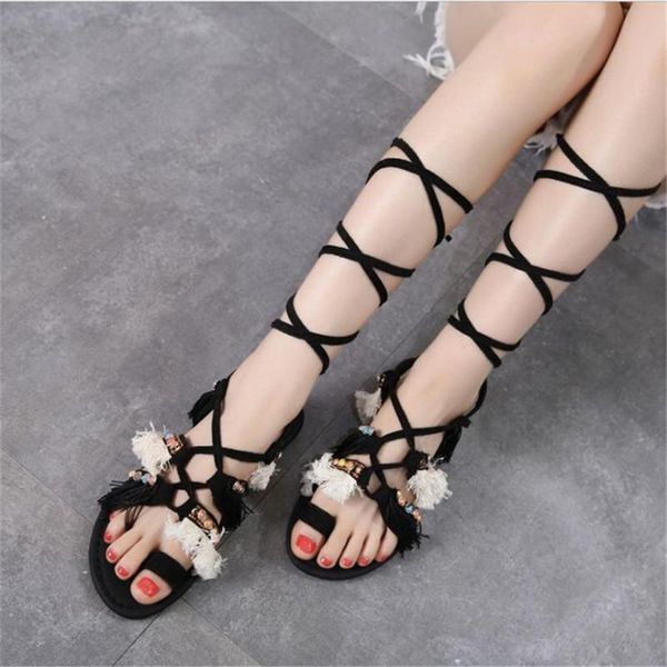 summer 2021 flat-bottom fashion lace-up pearl tzitzit sandals ladies bohemian flat dress shoes, Black
summer 2021 flat-bottom fashion lace-up pearl tzitzit sandals ladies bohemian flat dress shoes, Black