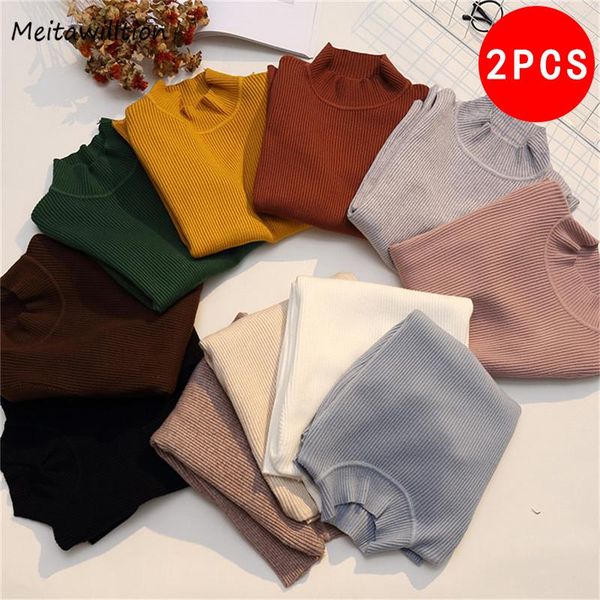 women's sweaters autumn winter knitted sweater 2021 casual slim long sleeve jumper women korean turtleneck office pullover two piece s, White;black
women's sweaters autumn winter knitted sweater 2021 casual slim long sleeve jumper women korean turtleneck office pullover two piece s, White;black