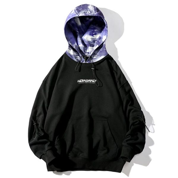 men's hoodies & sweatshirts style men personalized tie-dyed with nood drawcord contrast color design loose casual pullover, Black
men's hoodies & sweatshirts style men personalized tie-dyed with nood drawcord contrast color design loose casual pullover, Black