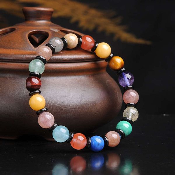 duobao crystal bracelet colorful ethnic style purple powder tiger eye garnet red agate jade, Black
duobao crystal bracelet colorful ethnic style purple powder tiger eye garnet red agate jade, Black