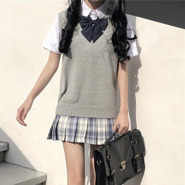 clothing sets women's sweater 2021 autumn japanese college style jk uniform all-matching student v-neck sleeveless pullover vest, White
clothing sets women's sweater 2021 autumn japanese college style jk uniform all-matching student v-neck sleeveless pullover vest, White