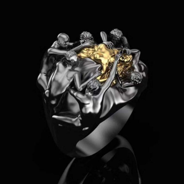 designer rings secret boys personality death of the goddess black&gold many characters religion punk titanium steel men ring, Golden;silver
designer rings secret boys personality death of the goddess black&gold many characters religion punk titanium steel men ring, Golden;silver