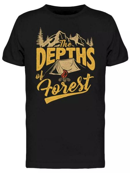 The Depths Of Forest Tee Men's -Image by Shutterstock, White;black 
The Depths Of Forest Tee Men's -Image by Shutterstock, White;black