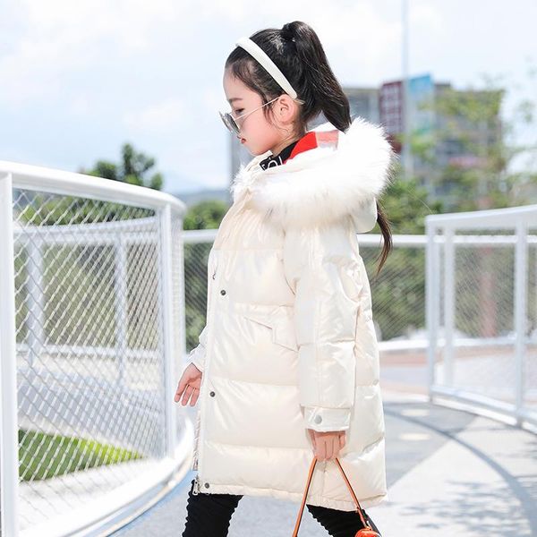 down coat children's jacket thicken hooded fur collar for winter cothes girls' white duck warm outerwear, Blue;gray
down coat children's jacket thicken hooded fur collar for winter cothes girls' white duck warm outerwear, Blue;gray