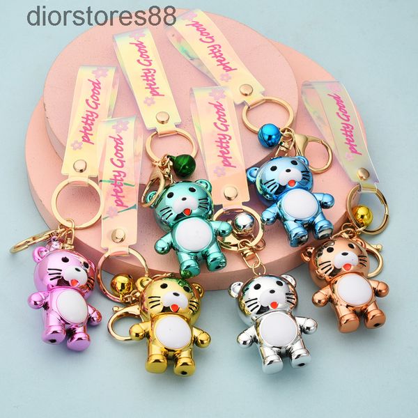 key chain cartoon smooth acrylic magic tiger pendant lovely student schoolbag car ring, Silver
key chain cartoon smooth acrylic magic tiger pendant lovely student schoolbag car ring, Silver
