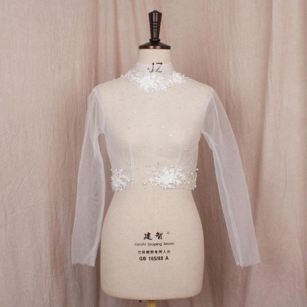 wraps & jackets bridal dress long sleeved lace pearl shawl wedding with skirt vest, White
wraps & jackets bridal dress long sleeved lace pearl shawl wedding with skirt vest, White