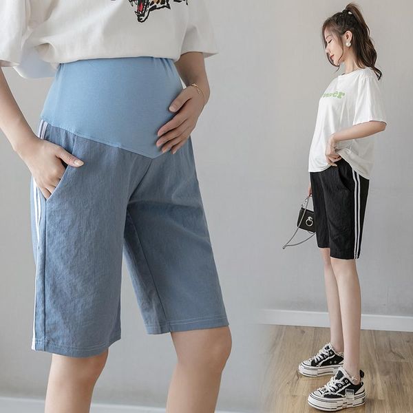 maternity bottoms 3131# pants summer side strip adjustable elastic waist belly support trousers, White
maternity bottoms 3131# pants summer side strip adjustable elastic waist belly support trousers, White