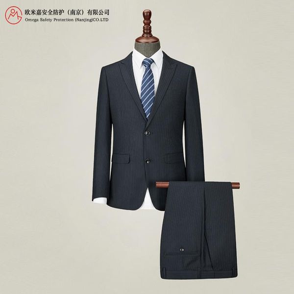men's suits & blazers wool two button slim casual business suit navy stripe spring and autumn, White;black
men's suits & blazers wool two button slim casual business suit navy stripe spring and autumn, White;black