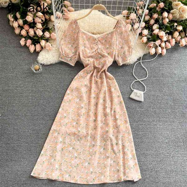 dresses women summer puff sleeve square collar floral print midi dress korean elegant wild fashion vestidos 210531, Black;gray
dresses women summer puff sleeve square collar floral print midi dress korean elegant wild fashion vestidos 210531, Black;gray