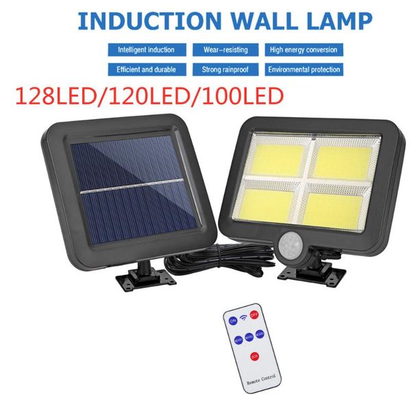 outdoor wall lamps 100/120/128 led solar light remote control motion sensor ip65 waterproof pir garden decoration lamp
outdoor wall lamps 100/120/128 led solar light remote control motion sensor ip65 waterproof pir garden decoration lamp