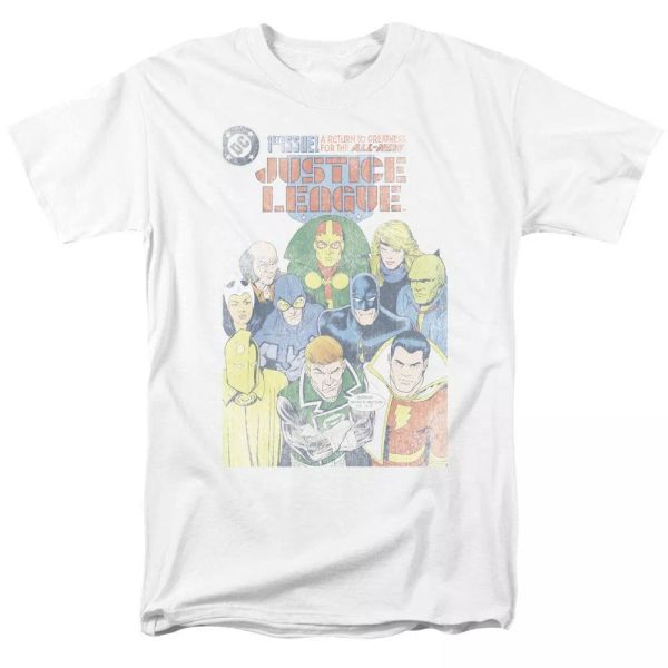 justice league of america #1 cover t-shirt dc comics sizes s-3x new, White;black
justice league of america #1 cover t-shirt dc comics sizes s-3x new, White;black