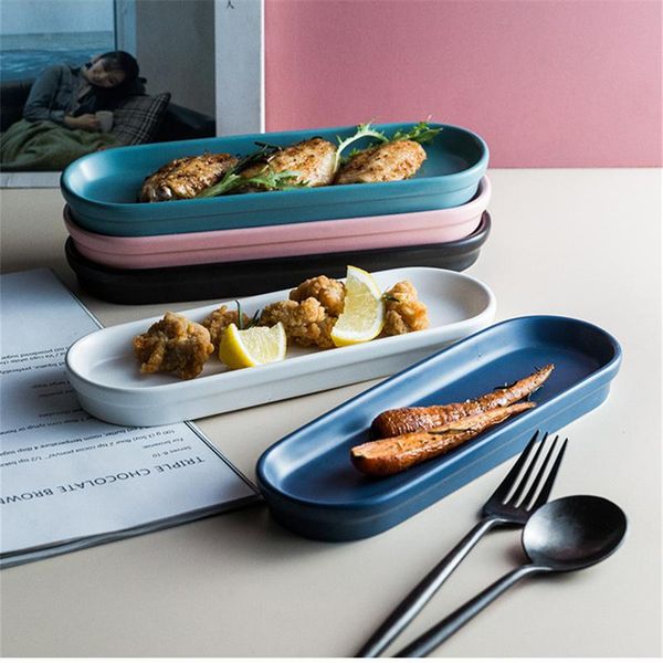 dishes & plates nordic concise ellipse tray rectangle plate sushi snack disc thick solid cake
dishes & plates nordic concise ellipse tray rectangle plate sushi snack disc thick solid cake