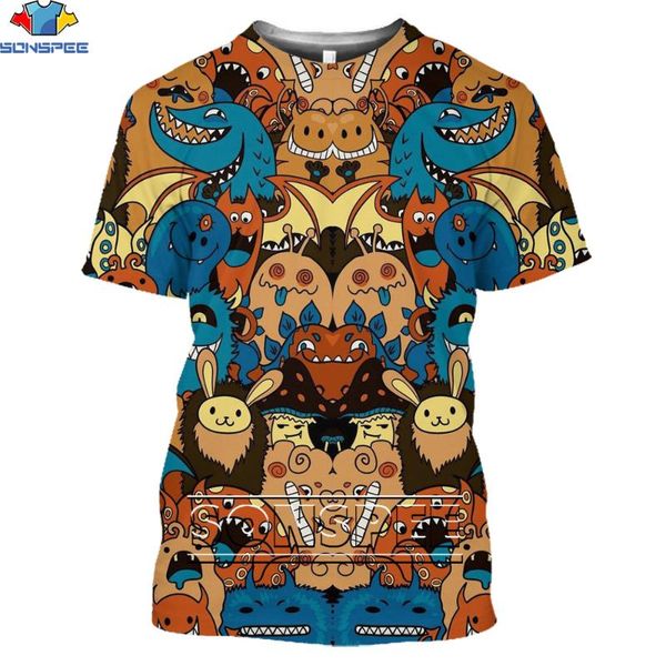 men's t-shirts sonspee 3d printing art symmetrical pattern funny casual t-shirt monster assembly graffiti summer ioose men and women, White;black
men's t-shirts sonspee 3d printing art symmetrical pattern funny casual t-shirt monster assembly graffiti summer ioose men and women, White;black