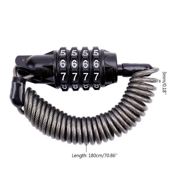bike locks bicycle anti-theft helmet lock 4 digit password cycling for scooter motorcycles spring cable with bag
bike locks bicycle anti-theft helmet lock 4 digit password cycling for scooter motorcycles spring cable with bag
