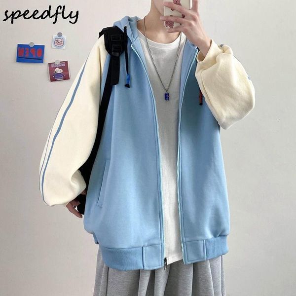 men's jackets spring cardigan hoodies fashion contrast color casual hooded sweatshirt men streetwear korean loose hoodie jacket mens 2t, Black;brown
men's jackets spring cardigan hoodies fashion contrast color casual hooded sweatshirt men streetwear korean loose hoodie jacket mens 2t, Black;brown
