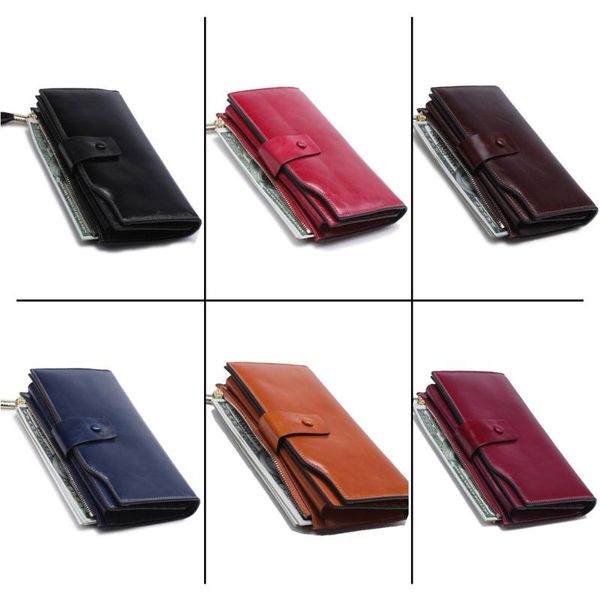 wallets rfid genuine leather wallet women long clutch purses female luxury layer cowhide phone ladies money purse, Red;black
wallets rfid genuine leather wallet women long clutch purses female luxury layer cowhide phone ladies money purse, Red;black