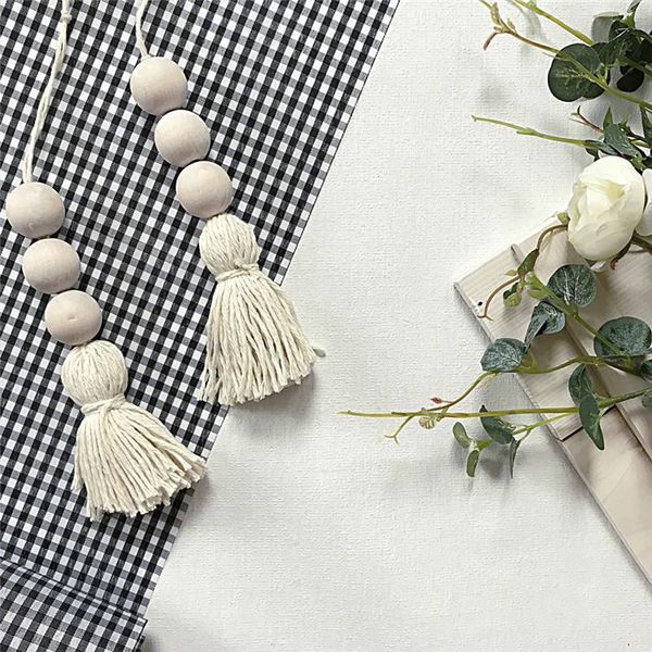 handmade wood beads wind chimes natural cotton rope farmhouse home office wall hanging decoration ornaments with tassels decorative objects
handmade wood beads wind chimes natural cotton rope farmhouse home office wall hanging decoration ornaments with tassels decorative objects
