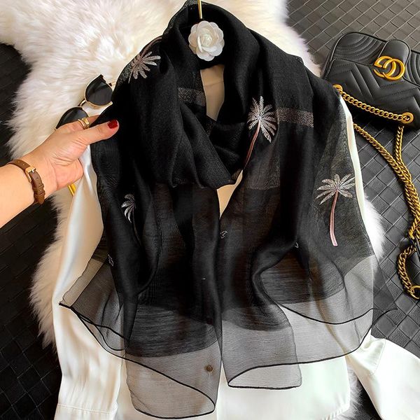 scarves stripe print silk wool scarf women embroidery solid color long warm neckerchief pashmina female shawl hijab bandana, Blue;gray
scarves stripe print silk wool scarf women embroidery solid color long warm neckerchief pashmina female shawl hijab bandana, Blue;gray
