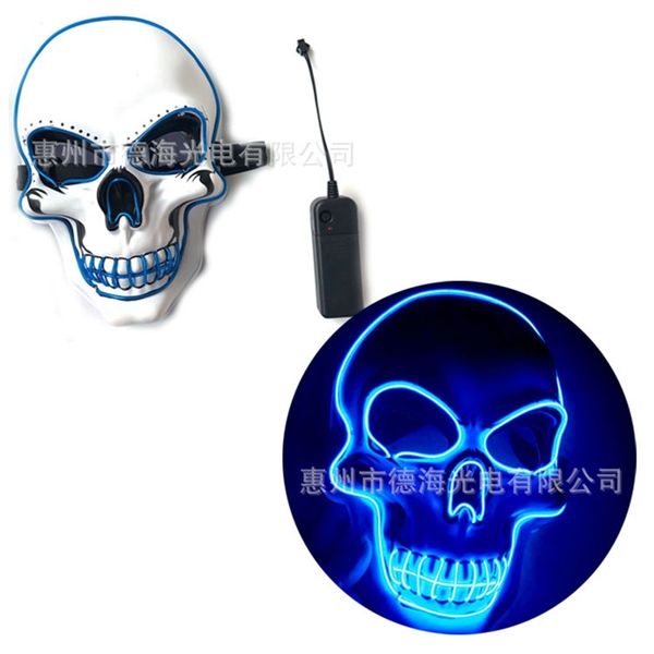 halloween luminous skull horror mask el cold light line party performance costume mask
halloween luminous skull horror mask el cold light line party performance costume mask