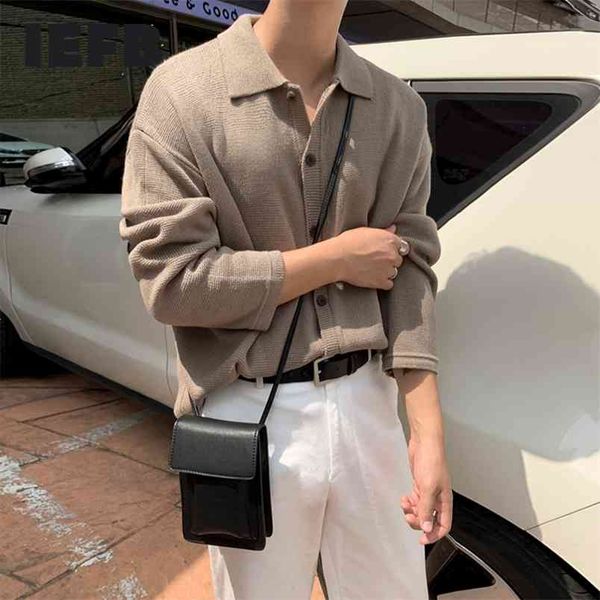 iefb lapel knitted cardigan sweater men's spring autumn korean fashion kintwear single breasted loose big size 9y4519 210812, White;black
iefb lapel knitted cardigan sweater men's spring autumn korean fashion kintwear single breasted loose big size 9y4519 210812, White;black