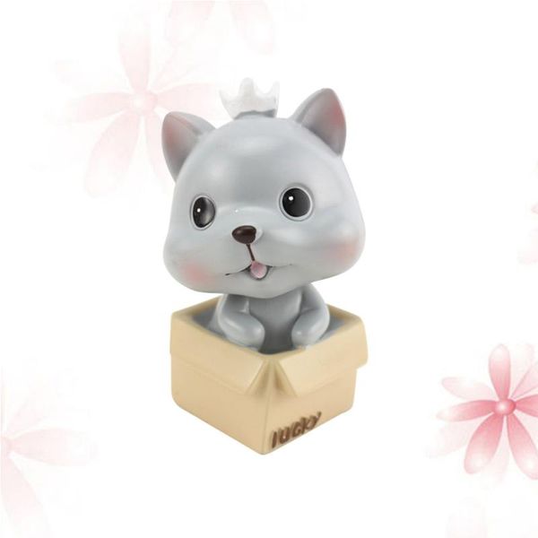 interior decorations shaking head puppy ornament funny car adornment deskdecor for home shop (grey) 
interior decorations shaking head puppy ornament funny car adornment deskdecor for home shop (grey)