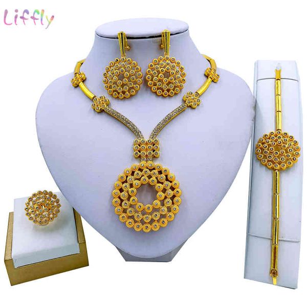 jewelry sets liffly round necklace bracelet earrings ring fashion african party charm women accessories, Black
jewelry sets liffly round necklace bracelet earrings ring fashion african party charm women accessories, Black