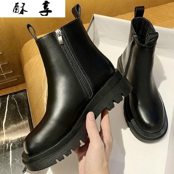 boots 2021 winter women ankle platform round toe casual zipper fashion warm motorcycle botas mujer, Black
boots 2021 winter women ankle platform round toe casual zipper fashion warm motorcycle botas mujer, Black