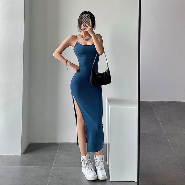 2021 european and american slim slim slim thin shoulder strap high split long dress bag hip strap dress summerswimwear bathing suits sw, Black;gray
2021 european and american slim slim slim thin shoulder strap high split long dress bag hip strap dress summerswimwear bathing suits sw, Black;gray