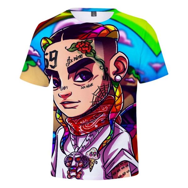 men's t-shirts anime cartoon 6ix9ine 3d t shirt rap singer tekashi69 cool t-shirt male female harajuku hipster hip hop tee homme, White;black
men's t-shirts anime cartoon 6ix9ine 3d t shirt rap singer tekashi69 cool t-shirt male female harajuku hipster hip hop tee homme, White;black