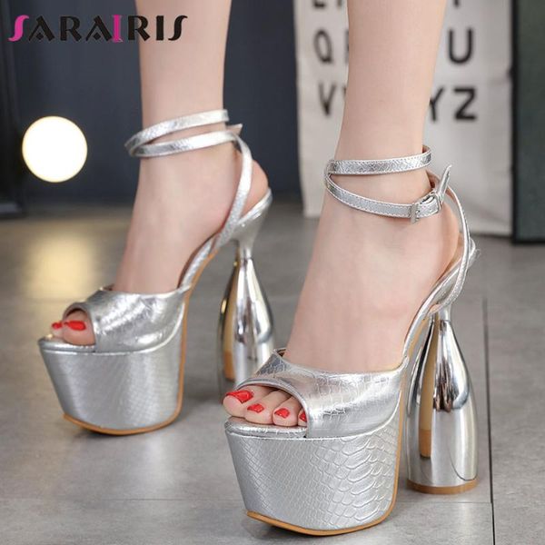 sandals sarairis quality women buckle solid high heel peep toe platform women's 2021 party design woman shoes, Black
sandals sarairis quality women buckle solid high heel peep toe platform women's 2021 party design woman shoes, Black