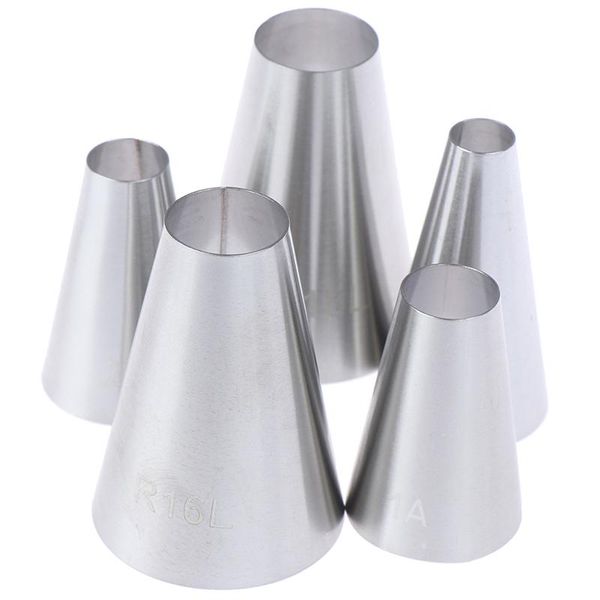 5pcs/lot large round cake cream decoration tips piping icing nozzles pastry tools baking &
5pcs/lot large round cake cream decoration tips piping icing nozzles pastry tools baking &