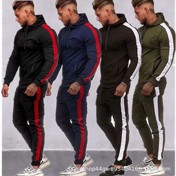 2021 men's sports muscle fitns leisure zipper hooded patchwork thin sweater set, Black
2021 men's sports muscle fitns leisure zipper hooded patchwork thin sweater set, Black
