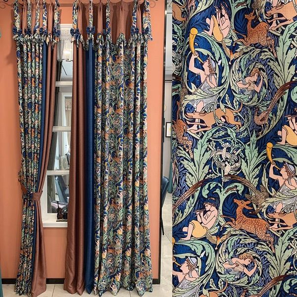 european luxury forest language american curtain products custom living room bedroom villa retro window shade fabric & drapes
european luxury forest language american curtain products custom living room bedroom villa retro window shade fabric & drapes
