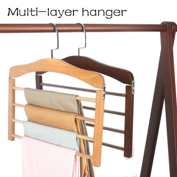 laundry bags solid wood multifunctional trousers hanger 4-layer storage rack retro style durable hangers for clothes
laundry bags solid wood multifunctional trousers hanger 4-layer storage rack retro style durable hangers for clothes